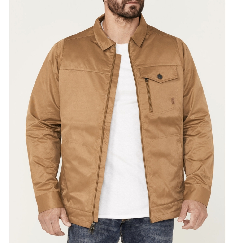 NWT Brothers & Son's Badlands Trucker Jacket - Khaki Beige